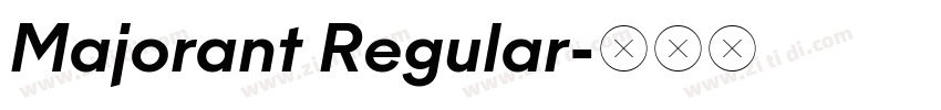 Majorant Regular字体转换